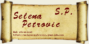 Selena Petrović vizit kartica